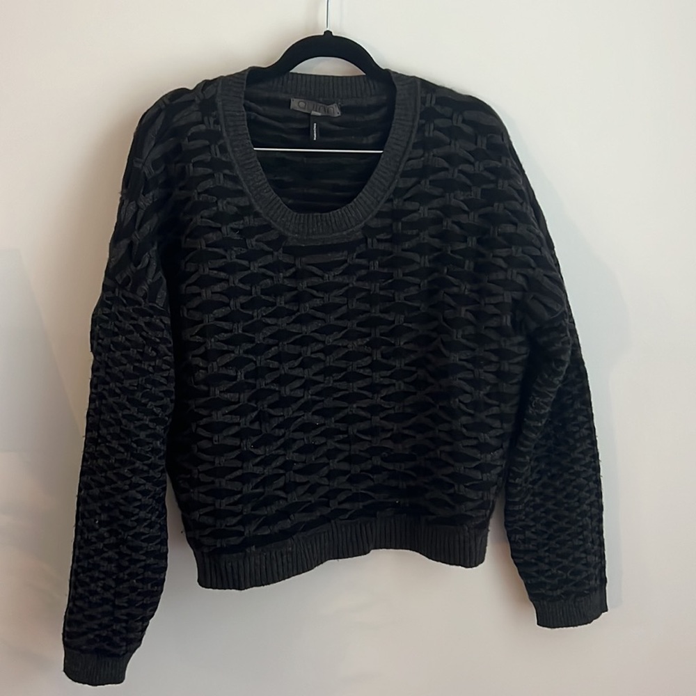 Quinn Wool Cashmere Boxy Cropped Sweater